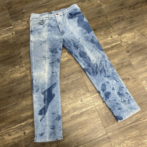 Wrangler Other - Vintage Wrangler Men Denim Jeans Made In USA NO SIZE TAG (36) Bleached